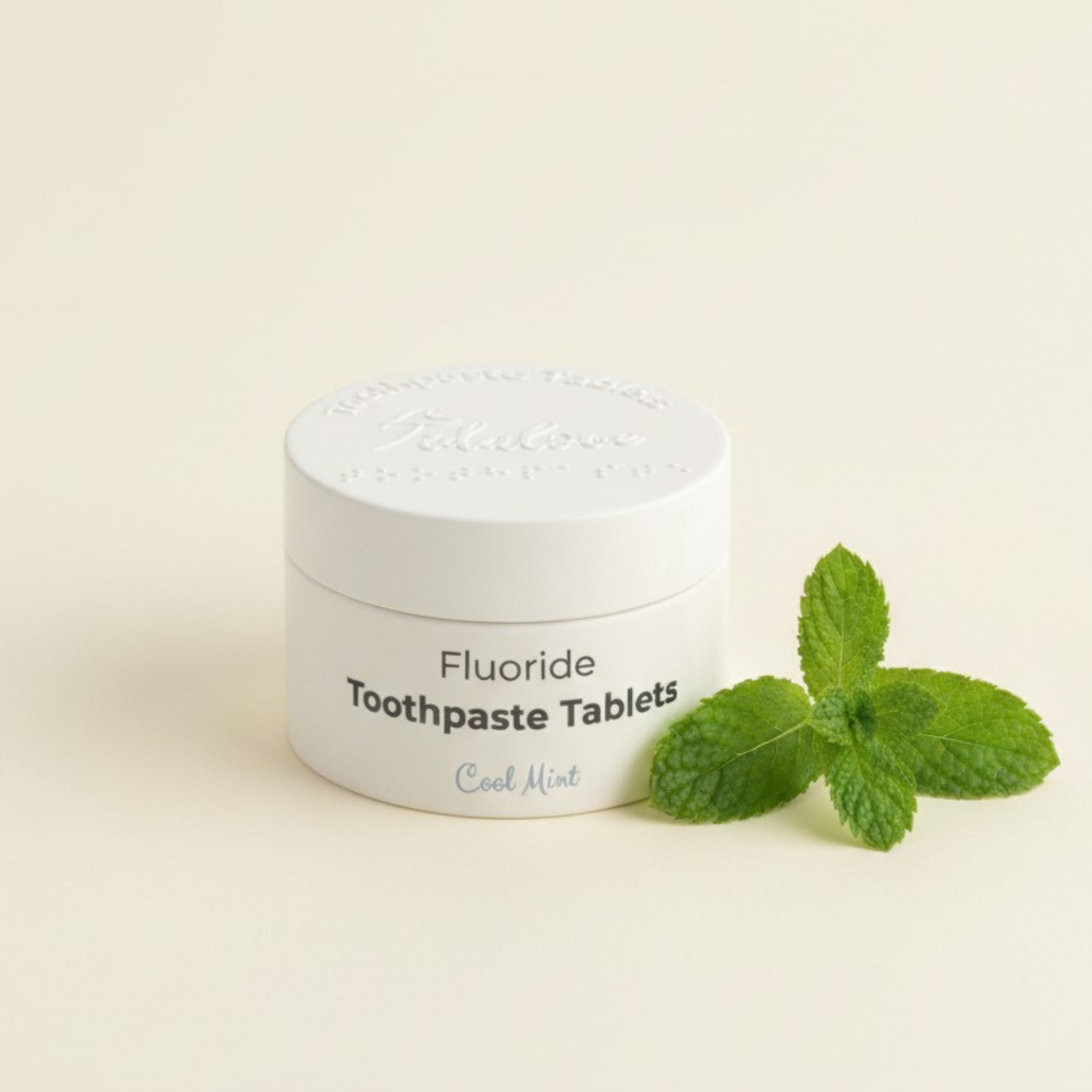 Fluoride Cool Mint Toothpaste Tablets — 1 Month