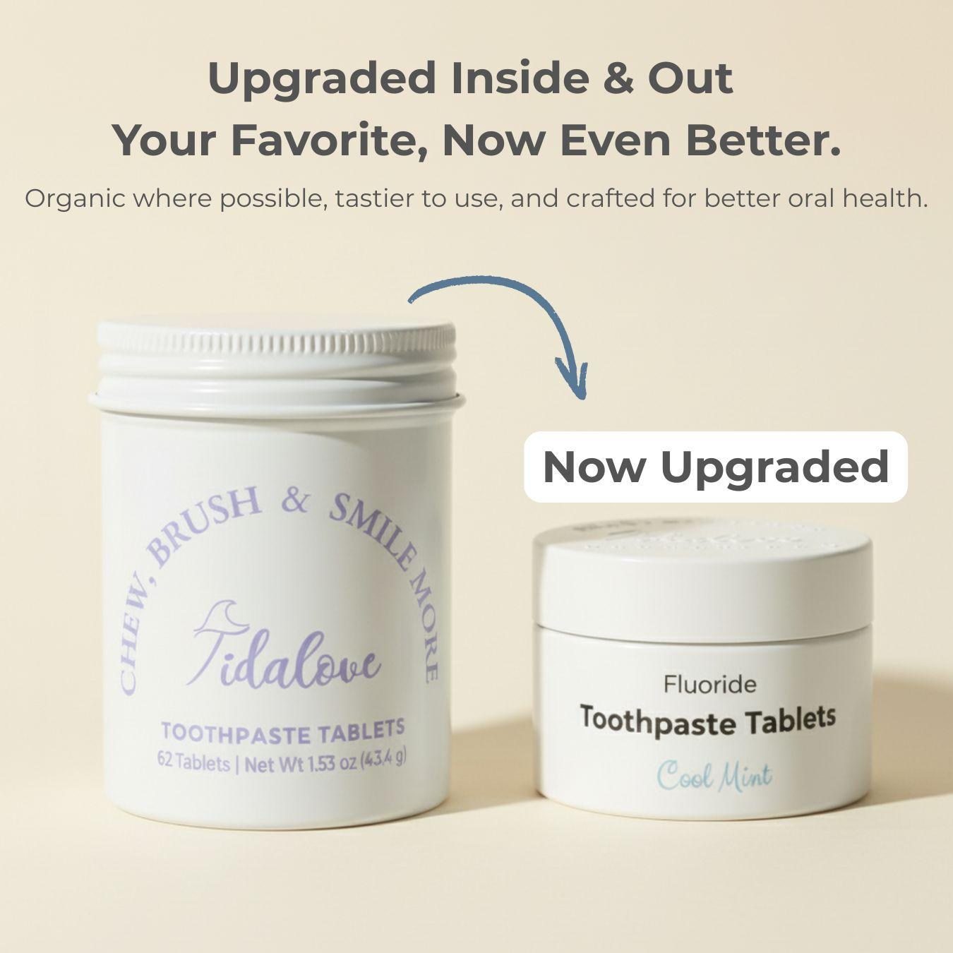 Fluoride Cool Mint Toothpaste Tablets — 1 Month