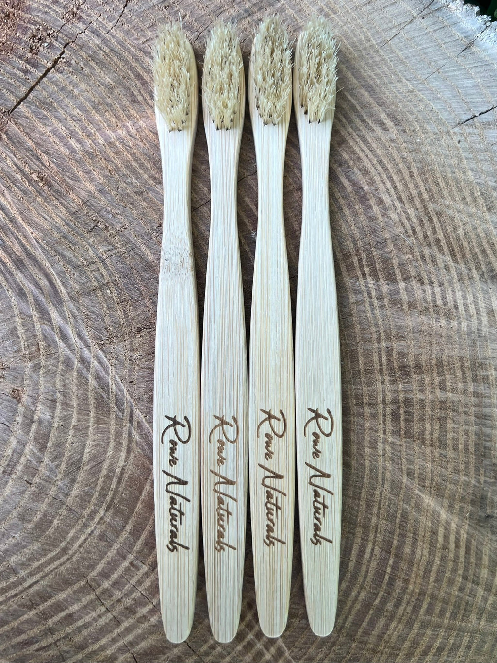 Boar Bristle Toothbrush, Silk Floss, Remineralizing Tooth Powder Bundle