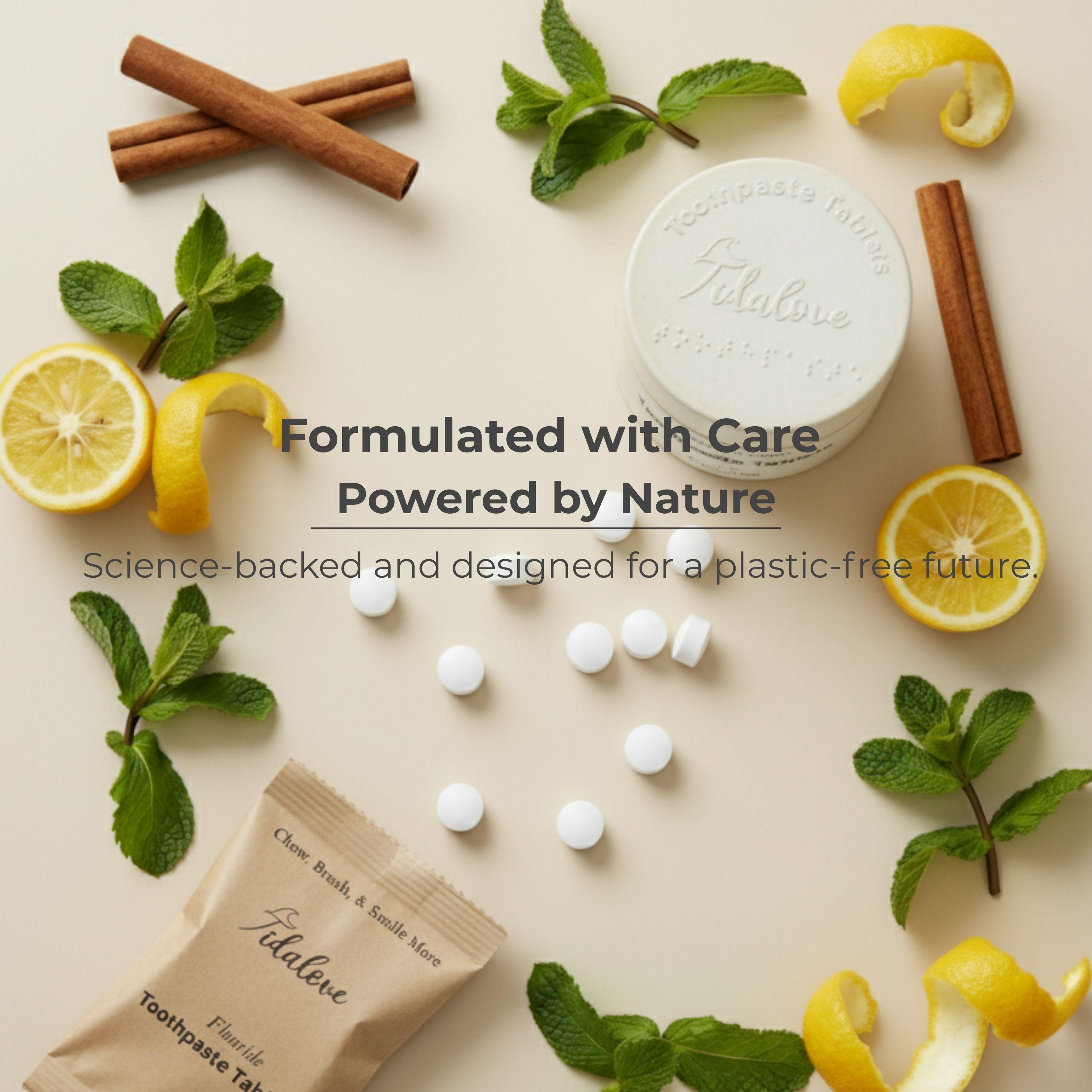 Fluoride Yuzu Mint Toothpaste Tablets — 1 Month