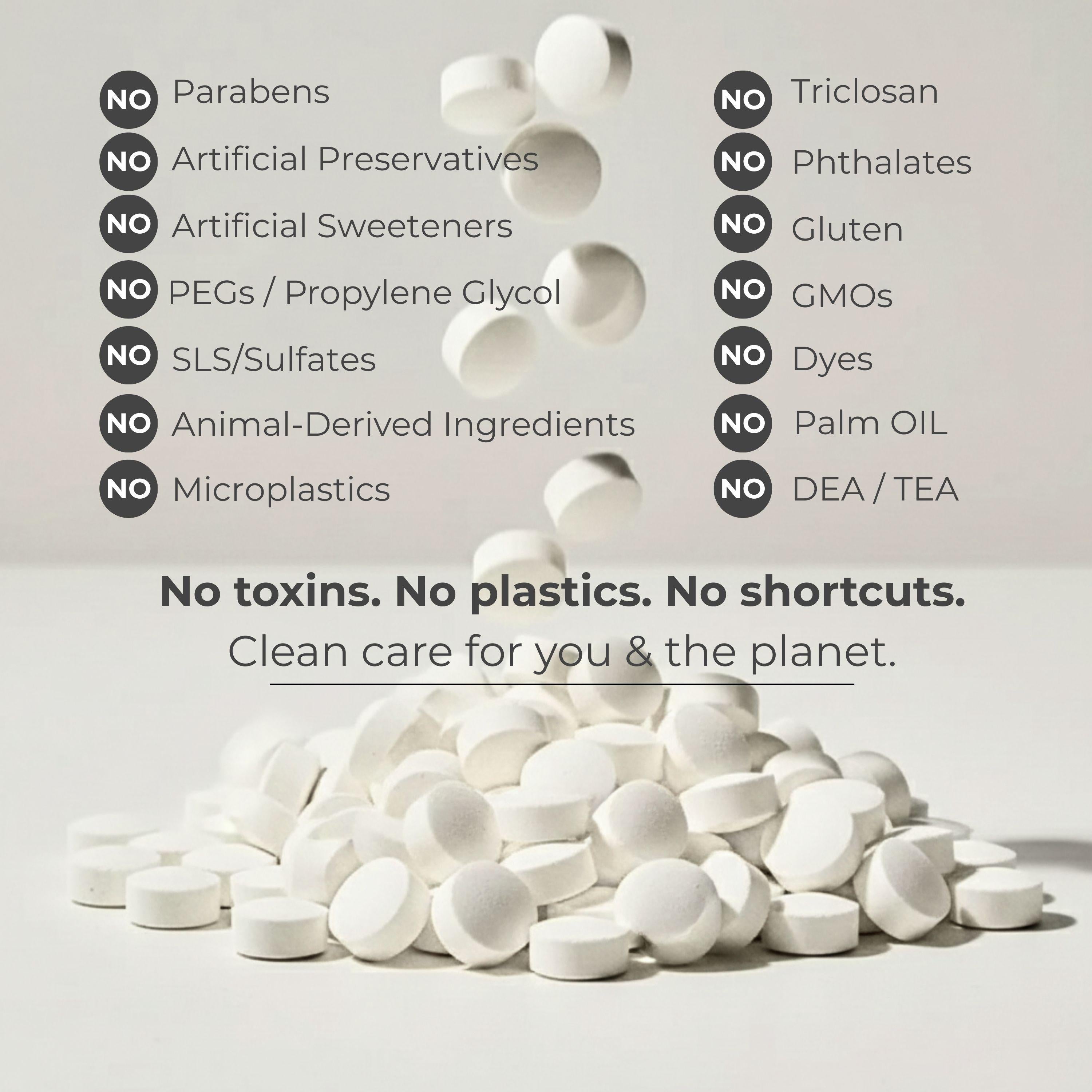 Fluoride Cool Mint Toothpaste Tablets — 1 Month