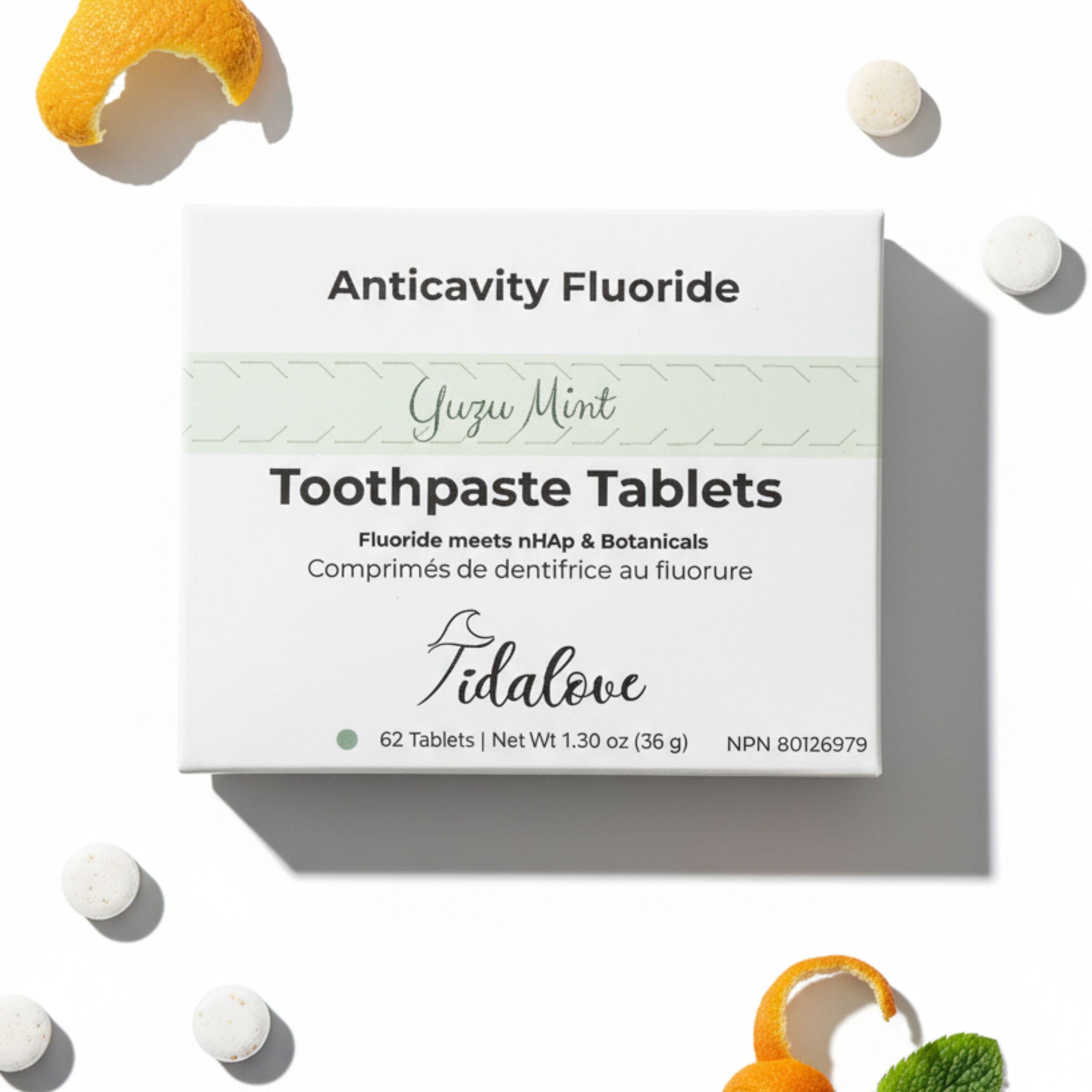 Fluoride Yuzu Mint Toothpaste Tablets — 1 Month